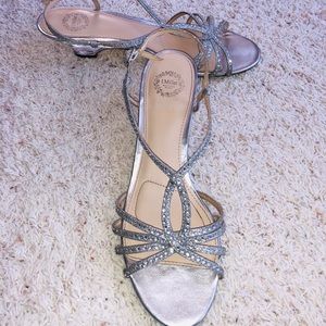 Silver bling Wedding/prom shoes
